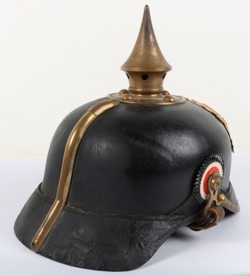 Imperial German Infantry Regiment Nr 74 (1st Hannover) Other Ranks Pickelhaube with Original Trench Cover, - 9