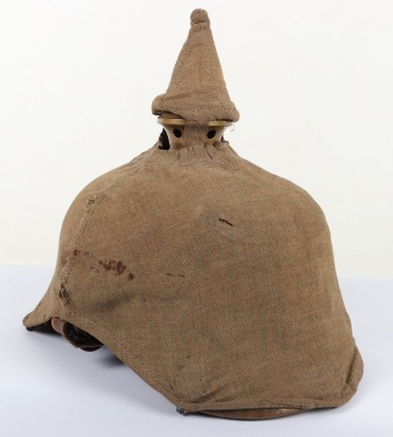 Imperial German Infantry Regiment Nr 74 (1st Hannover) Other Ranks Pickelhaube with Original Trench Cover, - 24