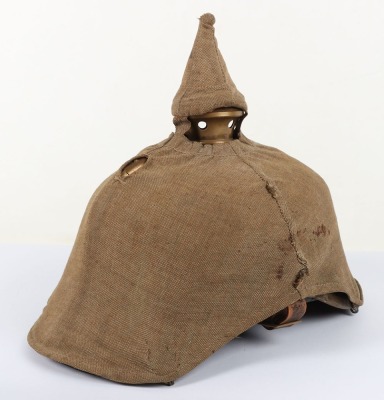 Imperial German Infantry Regiment Nr 74 (1st Hannover) Other Ranks Pickelhaube with Original Trench Cover, - 28