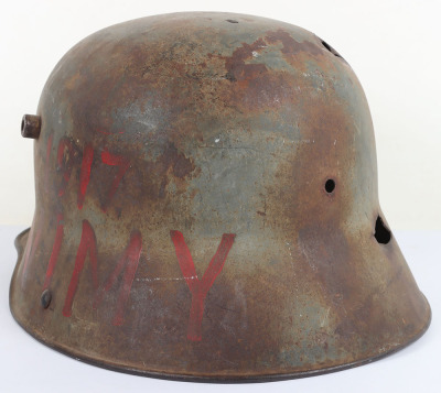 WW1 War Art German M-16 Steel Helmet Shell - 6