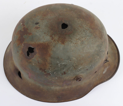 WW1 War Art German M-16 Steel Helmet Shell - 14