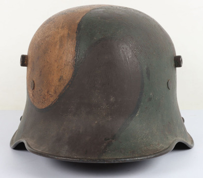 WW1 German M-16 Camouflaged Steel Combat Helmet