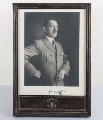 Extremely Rare Formal Adolf Hitler Presentation Silver Photograph Frame - 5
