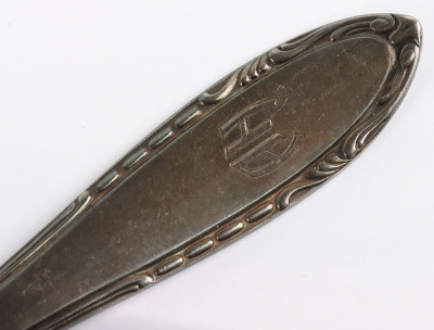 Grouping of Third Reich Adolf Hitler Silver Flatware Items from the Berghof - 6