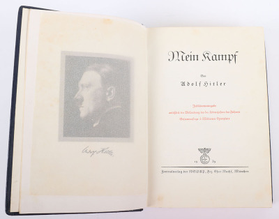 Rare Third Reich Adolf Hitler 50th Birthday Edition Mein Kampf - 4