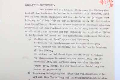 German Four Year Plan by Reichsmarschall des Grossdeutschen Reichs Hermann G&ouml;ring with Hand Signature - 4