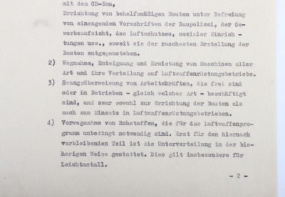 German Four Year Plan by Reichsmarschall des Grossdeutschen Reichs Hermann G&ouml;ring with Hand Signature - 5