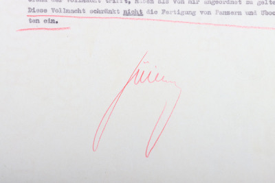 German Four Year Plan by Reichsmarschall des Grossdeutschen Reichs Hermann G&ouml;ring with Hand Signature - 7