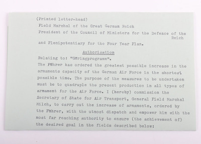 German Four Year Plan by Reichsmarschall des Grossdeutschen Reichs Hermann G&ouml;ring with Hand Signature - 8