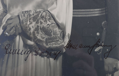 Third Reich Hermann G&ouml;ring and Emmy G&ouml;ring Signed Wedding Photograph - 3