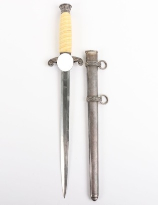 WW2 German Army Officers Dress Dagger with Artificial Ivory Grip by Robert Klaas, Solingen