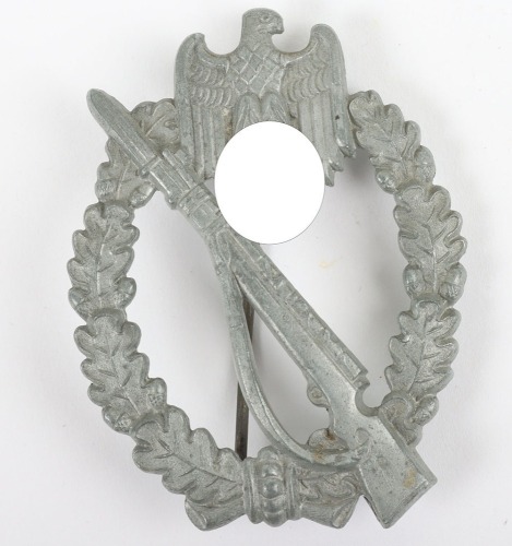 WW2 German Army / Waffen-SS Infantry Assault Badge in Silver by Steinhauer & Lück