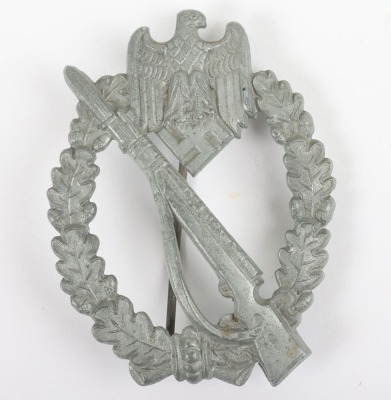 WW2 German Army / Waffen-SS Infantry Assault Badge in Silver by Steinhauer & Lück - 2