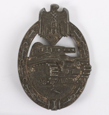 WW2 German Army / Waffen-SS Panzer Assault Badge by Hermann Aurich, Dresden - 2