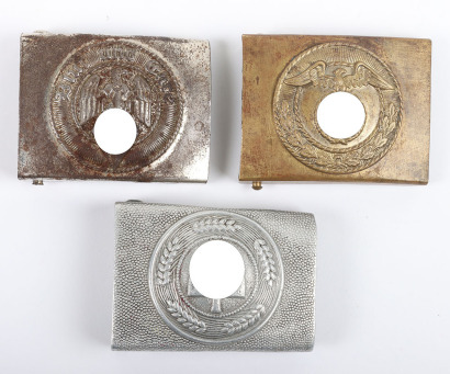 3x Third Reich Belt Buckles