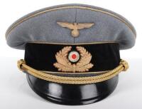 Third Reich Bahnschutz Leaders Peaked Cap