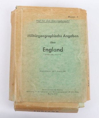 WW2 German 1940 Operation Sea Lion Invasion Maps of Great Britain