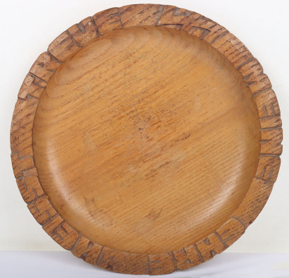 German Hand Carved Bread Plate “Meine Ehre Heisst Treue”