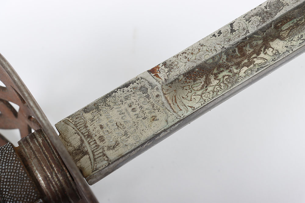 Victorian 1827 Pattern Rifle Officers Sword of the Victoria Rifles