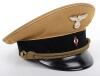 Third Reich Hitler Youth Generals Peaked Cap - 2