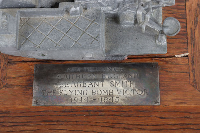 Presentation Trophy of a Anti-Aircraft Gun and Medals Relating to Sergeant Smith ‘The Flying Bomb Victor’ - 9