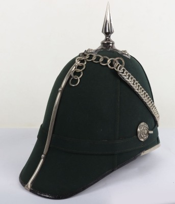 Victorian 2nd Hants Rifle Volunteers Officers Home Service Helmet - 3