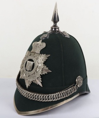 Victorian 2nd Hants Rifle Volunteers Officers Home Service Helmet - 5