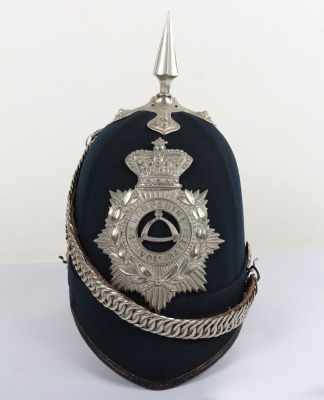 Victorian 4th Hants Rifle Volunteers Other Ranks Home Service Helmet - 9