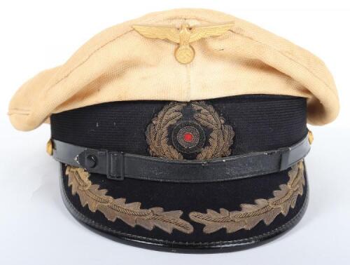 Kriegsmarine Summer Pattern Captains Peaked Cap