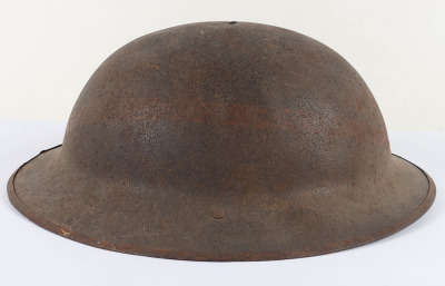 WW1 British Steel Combat Helmet Shell of the Northumberland Fusiliers - 4