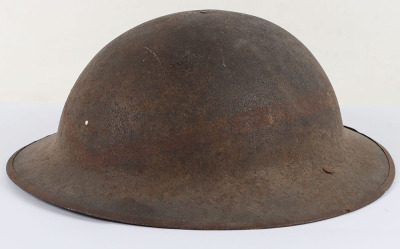 WW1 British Steel Combat Helmet Shell of the Northumberland Fusiliers - 5