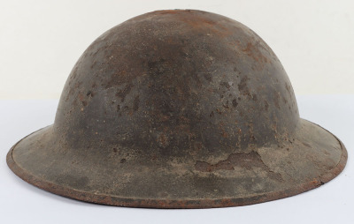 WW1 British Steel Combat Helmet Shell with Divisional Insignia - 3