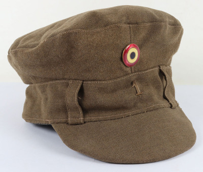 WW1 Belgium Army Officers Peaked Cap - 4