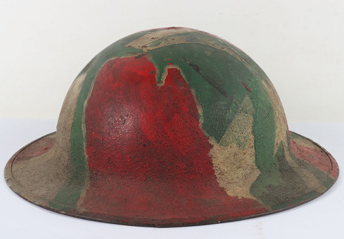 WW1 American Camouflaged Steel Combat Helmet