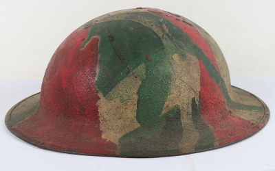 WW1 American Camouflaged Steel Combat Helmet - 3