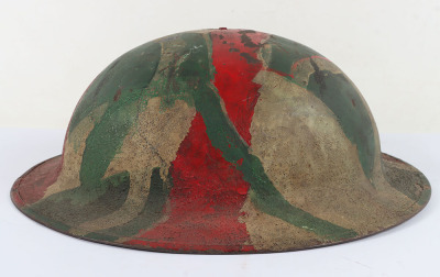 WW1 American Camouflaged Steel Combat Helmet - 4