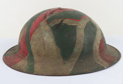 WW1 American Camouflaged Steel Combat Helmet - 5