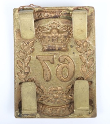 Victorian 67th (South Hampshire) Regiment of Foot Other Ranks Shoulder Belt Plate - 4