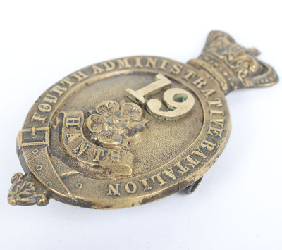 Victorian 4th Administrative Battalion (19th Bournemouth) Hampshire Rifle Volunteers Other Ranks Glengarry Badge - 2