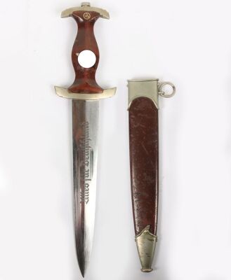 Third Reich SA (Sturmabteilung) Erased R&ouml;hm Inscription Dress Dagger by F Dick