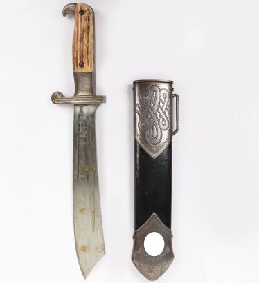 Third Reich RAD (Reichsarbeitsdienst) Labour Service Enlisted Mans Dagger / Hewer by Carl Eickhorn, Solingen