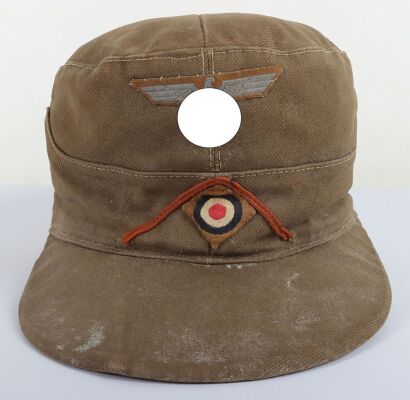 WW2 German Army Afrikakorps M-41 Field Cap for Field Police