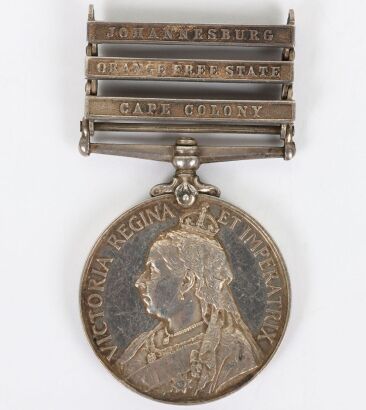 Queens South Africa Medal to a Recipient in the South Wales Borderers who was Killed in Action in 1914 Whilst Serving with the Royal Welch Fusiliers