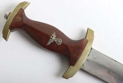 Rare Third Reich SA / NSKK Dagger with ‘Christmas’ Pattern Motto to Blade by Ernst Pack & Söhne, Solingen - 9