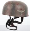 Luftwaffe Camouflaged Paratroopers Steel Helmet