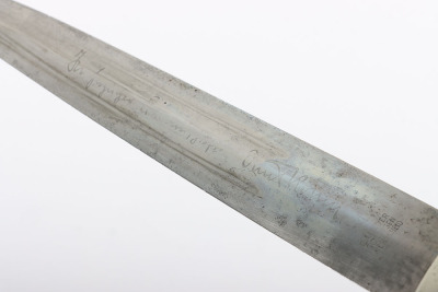 Rare Third Reich SA (Sturmabteilung) Dagger with Full Ernst R&ouml;hm Dedication by C Linder, Solingen Merscheid - 15