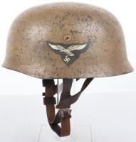 Luftwaffe Tropical Camouflaged Paratroopers Steel Helmet