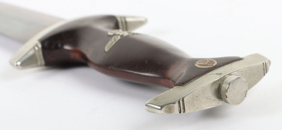Rare Third Reich SA (Sturmabteilung) Dagger with Full Ernst R&ouml;hm Dedication by C Linder, Solingen Merscheid - 17