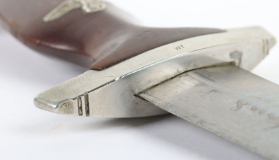 Rare Third Reich SA (Sturmabteilung) Dagger with Full Ernst R&ouml;hm Dedication by C Linder, Solingen Merscheid - 19