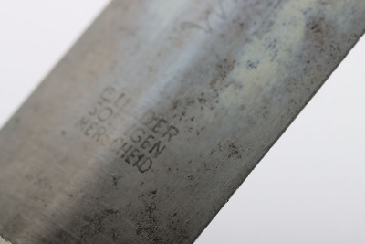 Rare Third Reich SA (Sturmabteilung) Dagger with Full Ernst R&ouml;hm Dedication by C Linder, Solingen Merscheid - 36
